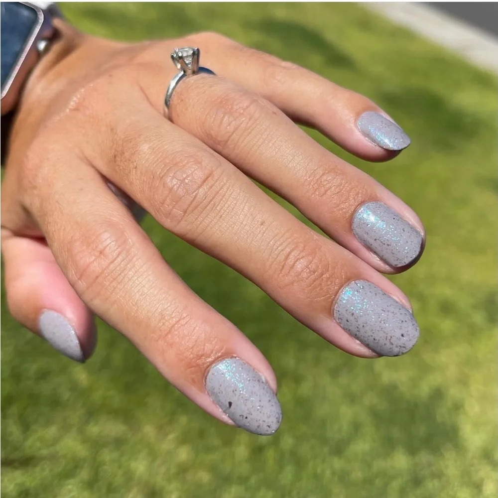 *Retired* Color Street: Into the Crystal Ball | Gray Silver Blue Glitter Fall